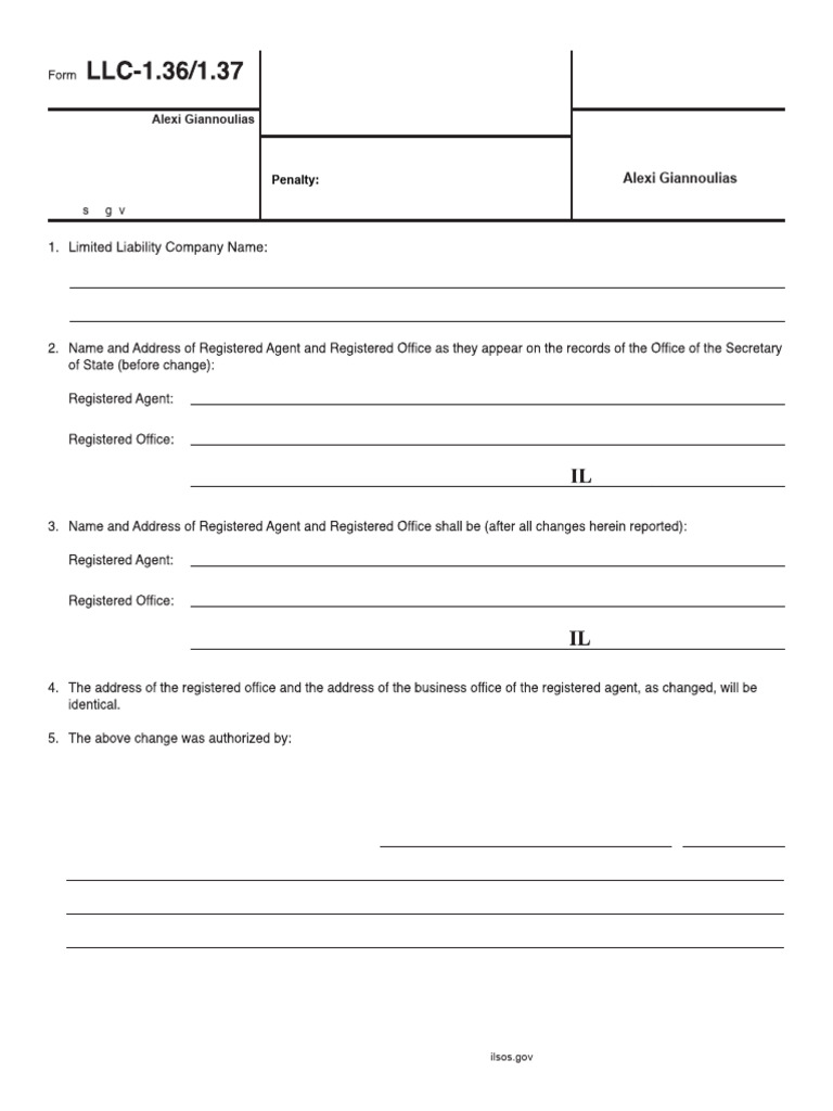 Statement of Change of Registered LLC-1.36-1.37 | PDF