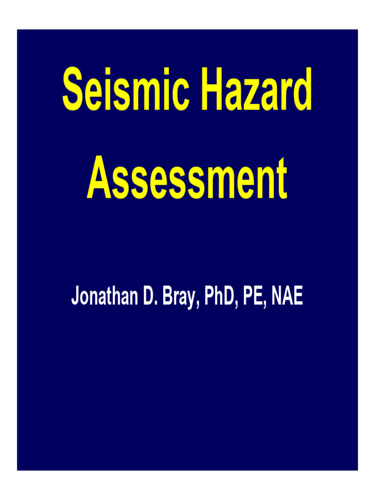 Seismic Hazard Assessment Overview | PDF | Fault (Geology) | Seismology