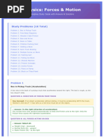 Newton's Laws Practice Worksheet | PDF | Force | Friction