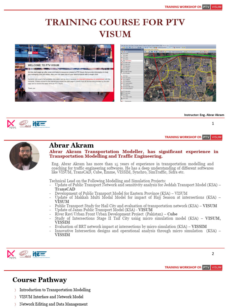 VISUM Transportation Modelling Workshop | PDF | Matrix (Mathematics ...