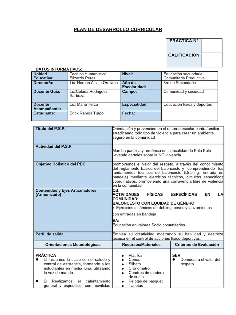 PDC 5to de Sec Oficial | PDF
