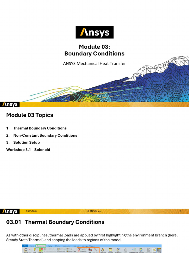 ANSYS Mechanical Thermal Boundary Conditions | PDF | Heat Transfer | Heat