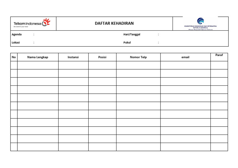 Form Absen (Offline) | PDF