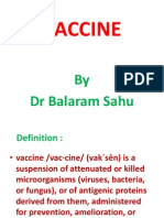 Vaccine: by DR Balaram Sahu