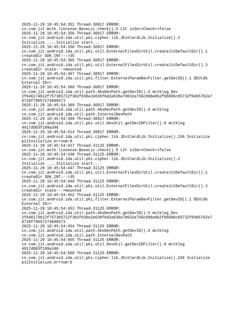 Android License and Initialization Errors | PDF
