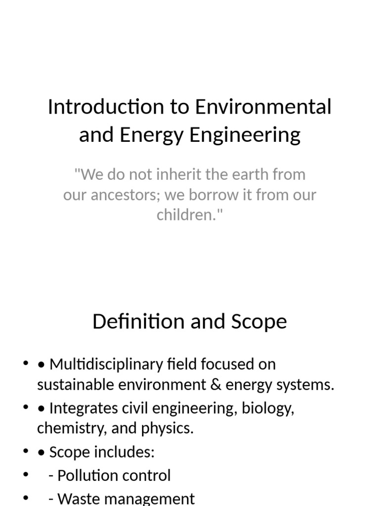 Environmental Engineering Report v2 | PDF