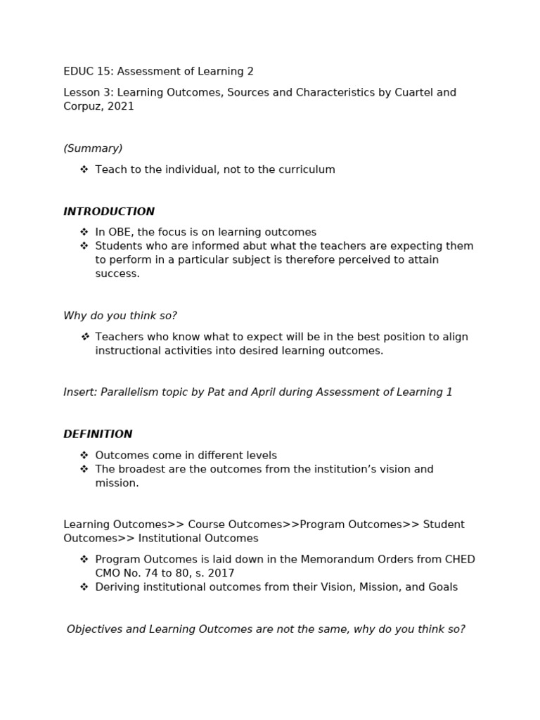 Summary | PDF | Learning | Curriculum