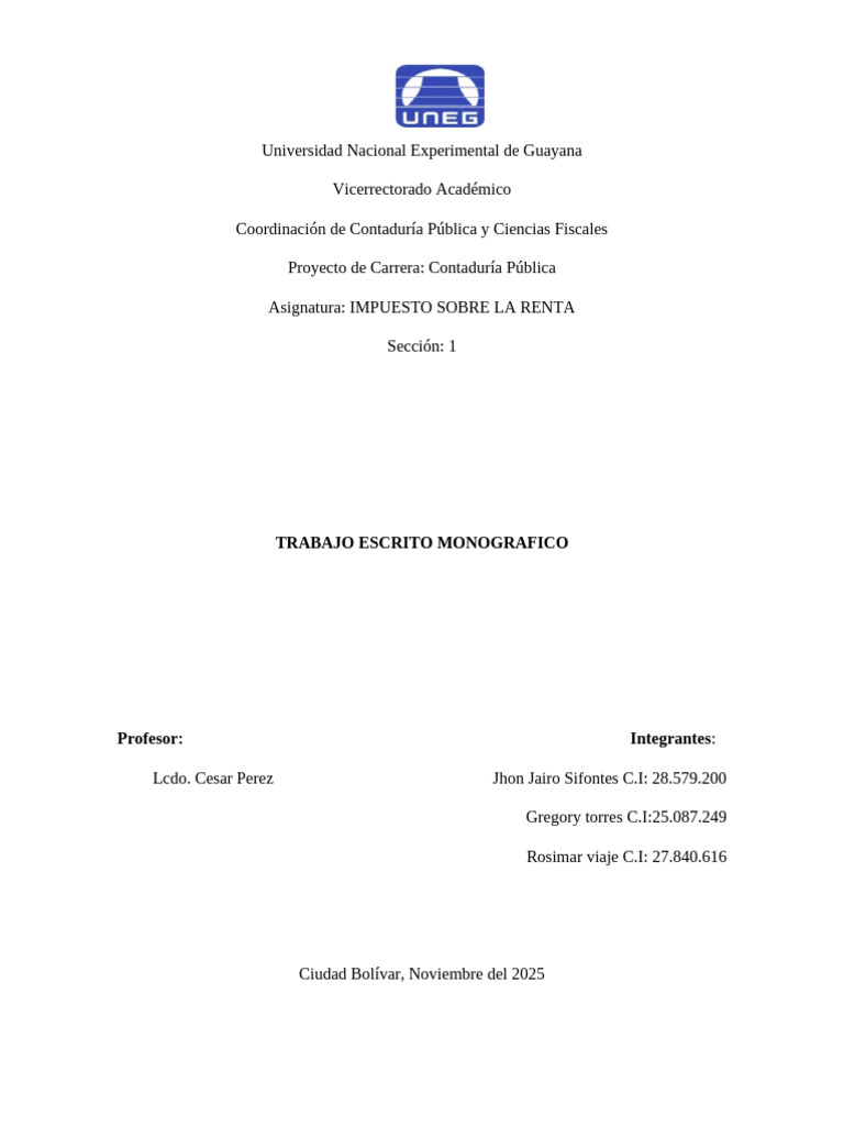 Análisis del Impuesto sobre la Renta | PDF | Impuestos | Impuesto al ...