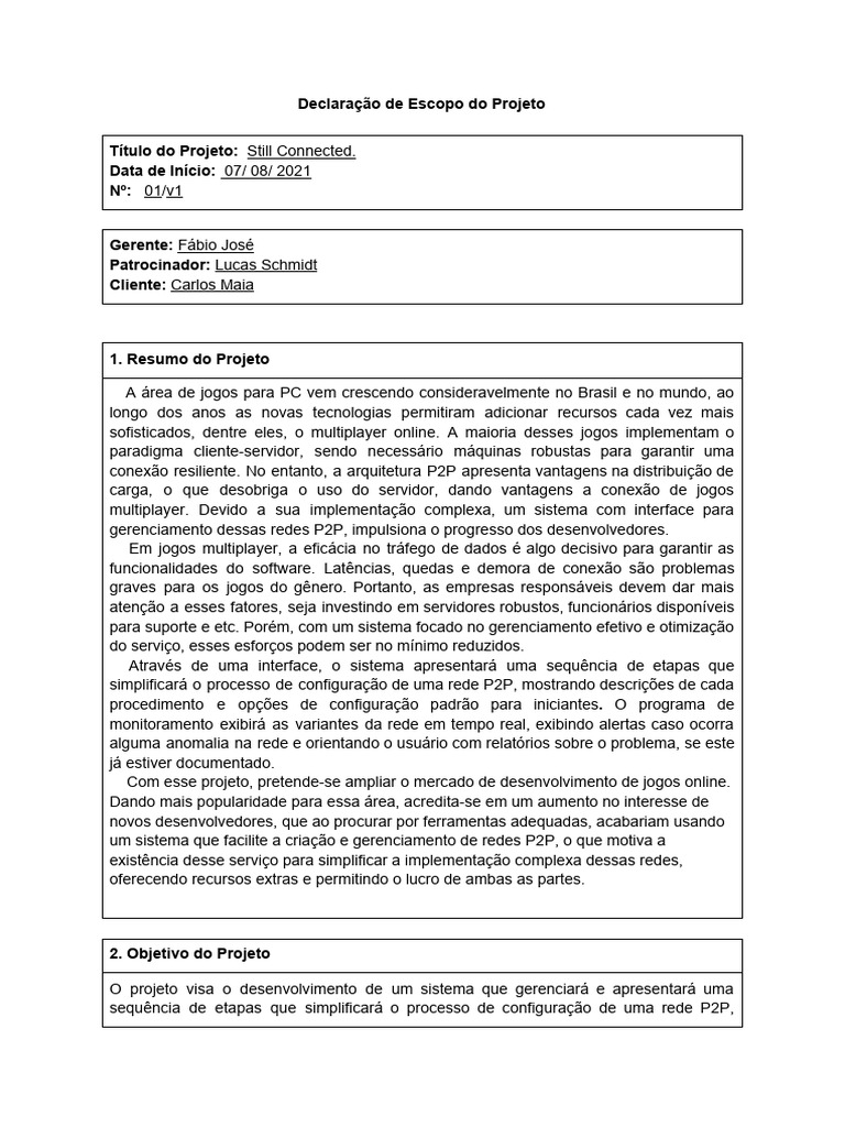 Sistema P2P para Jogos Multiplayer | PDF | P2P (ponto a ponto) | Rede ...