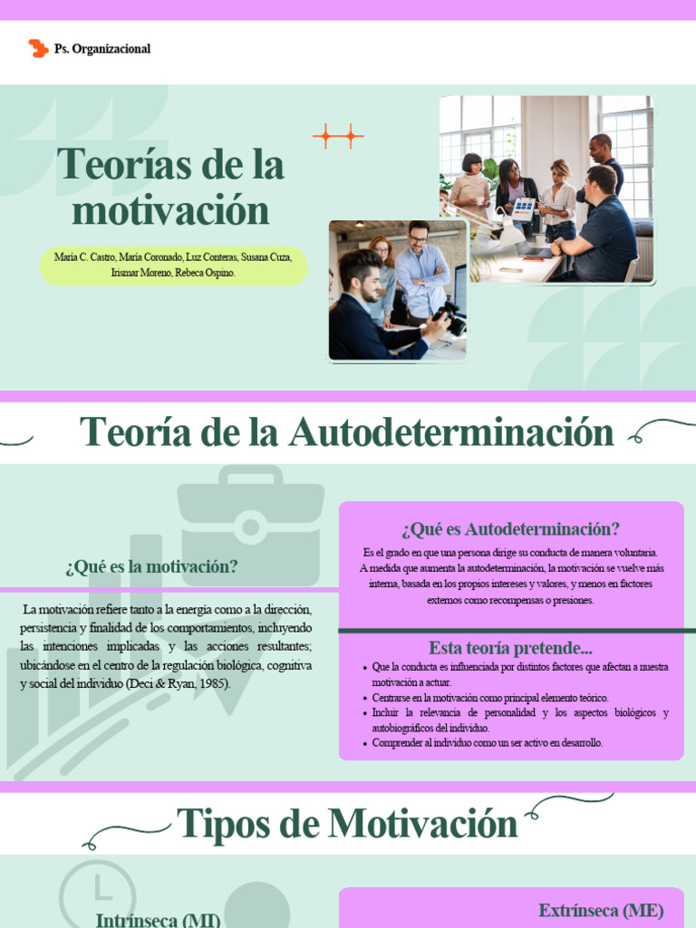 Teorías de La Motivación | PDF | Motivación | Motivacional