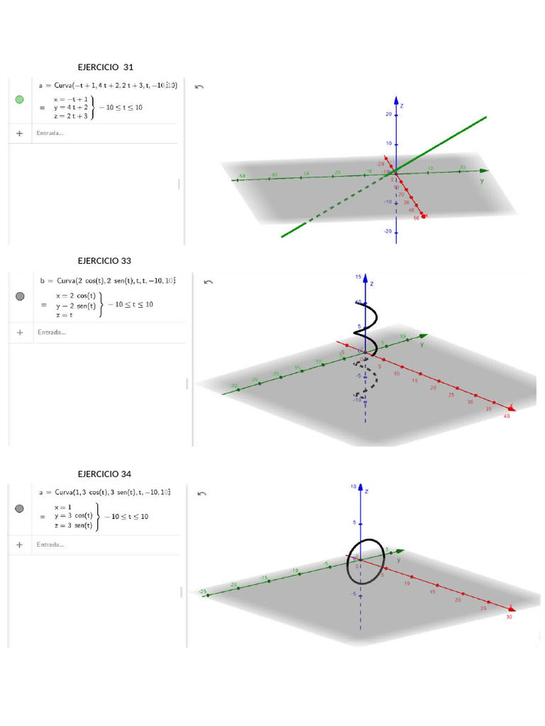 Ejercicios Geogebra Larson | PDF