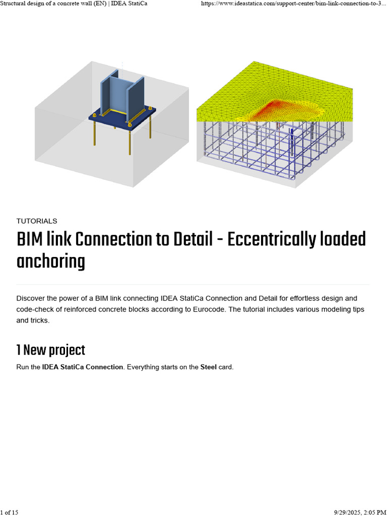BIM Link for IDEA StatiCa Connection | PDF | Concrete | Stress (Mechanics)