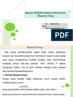 Aplikasi Statistik Maxwell-Boltzmann, Ekipartisi Energi