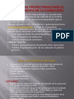 Sustancias Protectoras para El Mantenimiento de La Carrocería