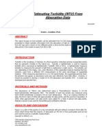 Estimating Turbidity (NTU) From Absorption Data: Kevin L. Goodner, PH.D