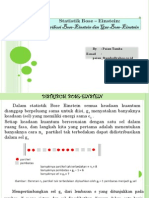 Statistik Bose-Einstein, Distribusi Bose-Einstein Dan Gas Bose-Einstein