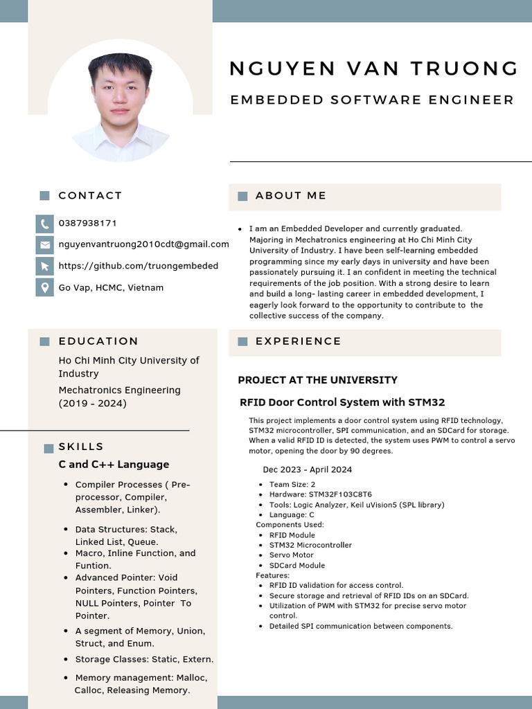 Embedded Software Engineer Profile | PDF | Pointer (Computer ...