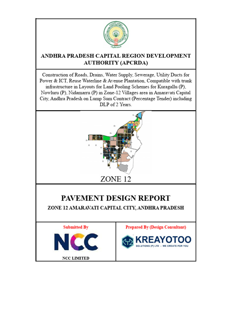 Z12 Pavement Design Report | PDF | Road Surface | Concrete