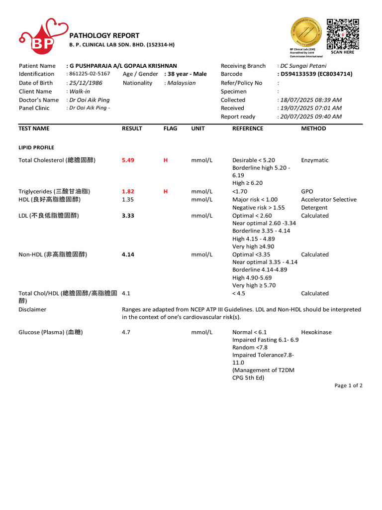 Pathology Report | PDF | Medicine | Clinical Medicine