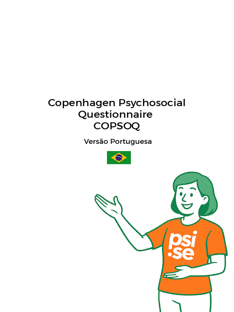 Questionário Psicossocial de Copenhague | PDF | Portugal | Terapia ...