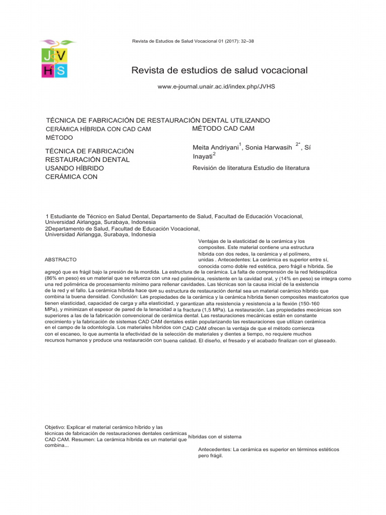 Fabrication Technique of Dental Restoration Using Hybrid Ceramic With ...