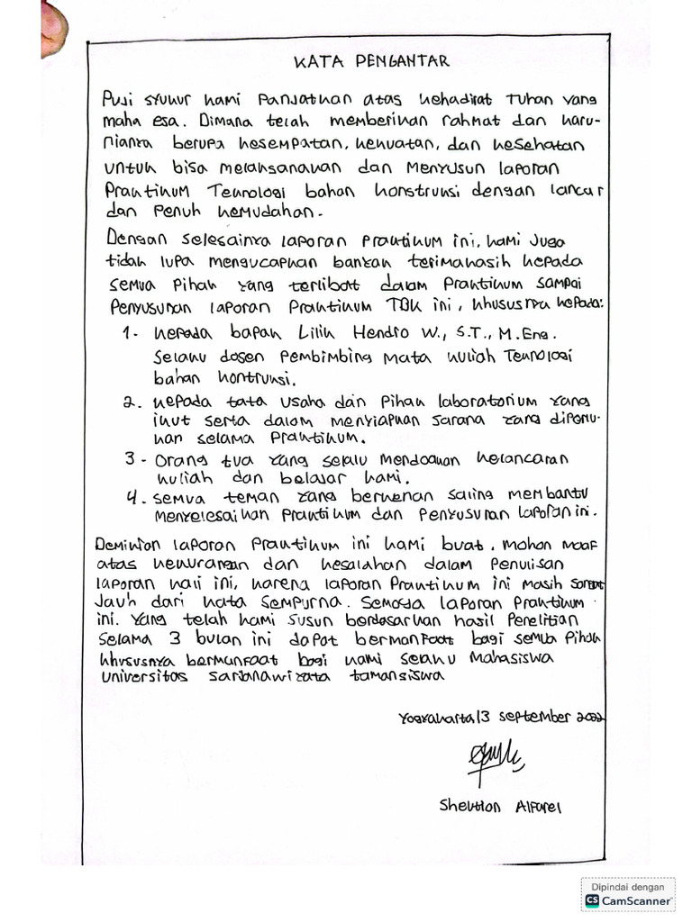 Contoh Laporan TBK | PDF