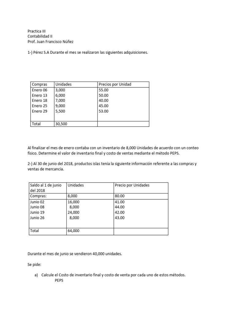 Cálculo de Inventarios y Costos en Contabilidad | PDF