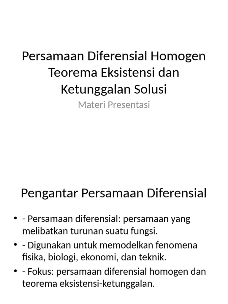 presentasi_pd_homogen_eksistensi_ketunggalan_14slide | PDF