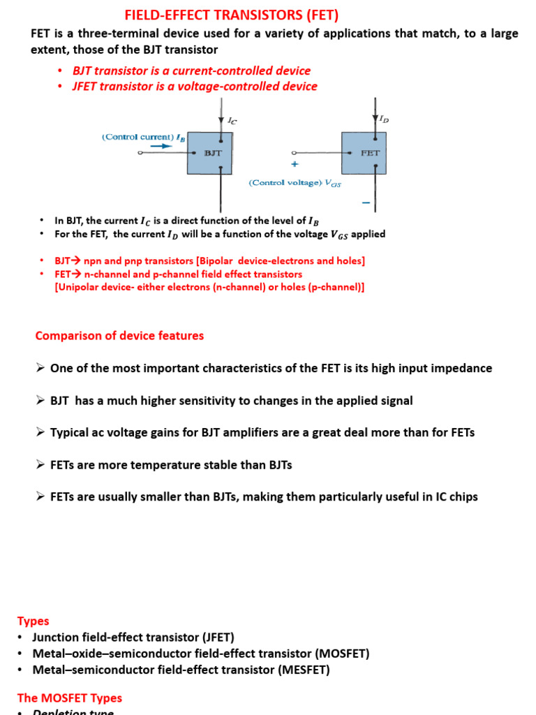 EMD Lecture 20 | PDF | Field Effect Transistor | Transistor