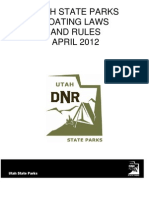 Utah State Parks Boating Laws and Rules APRIL 2012