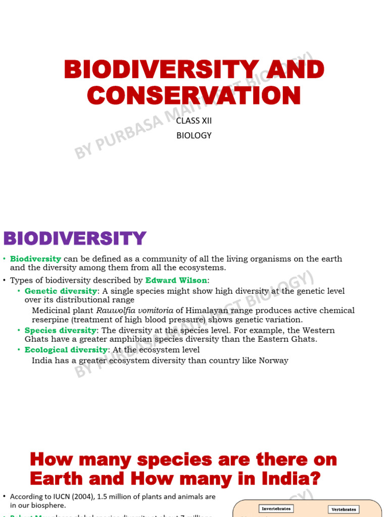 15 Biodiversity and Conservation | PDF | Biodiversity | Extinction