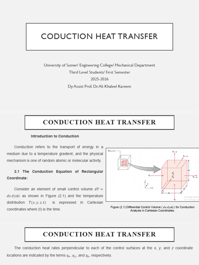 Understanding Conduction Heat Transfer | PDF | Thermal Conduction ...