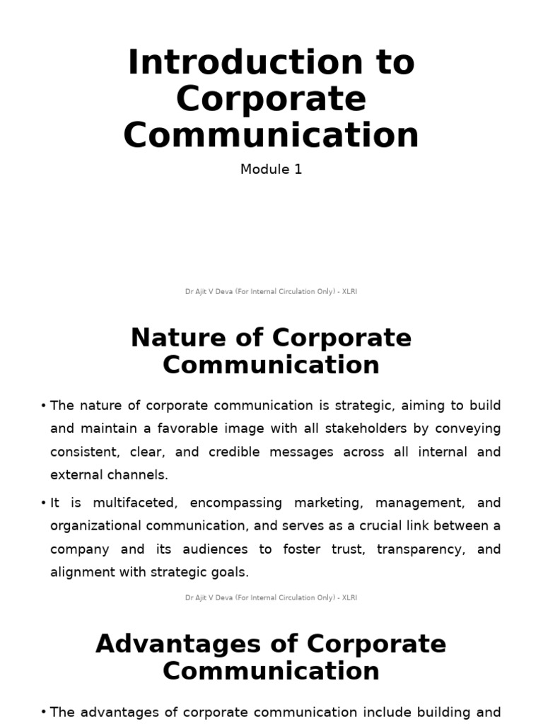 Corporate Communication Essentials Guide | PDF | Reputation | Communication