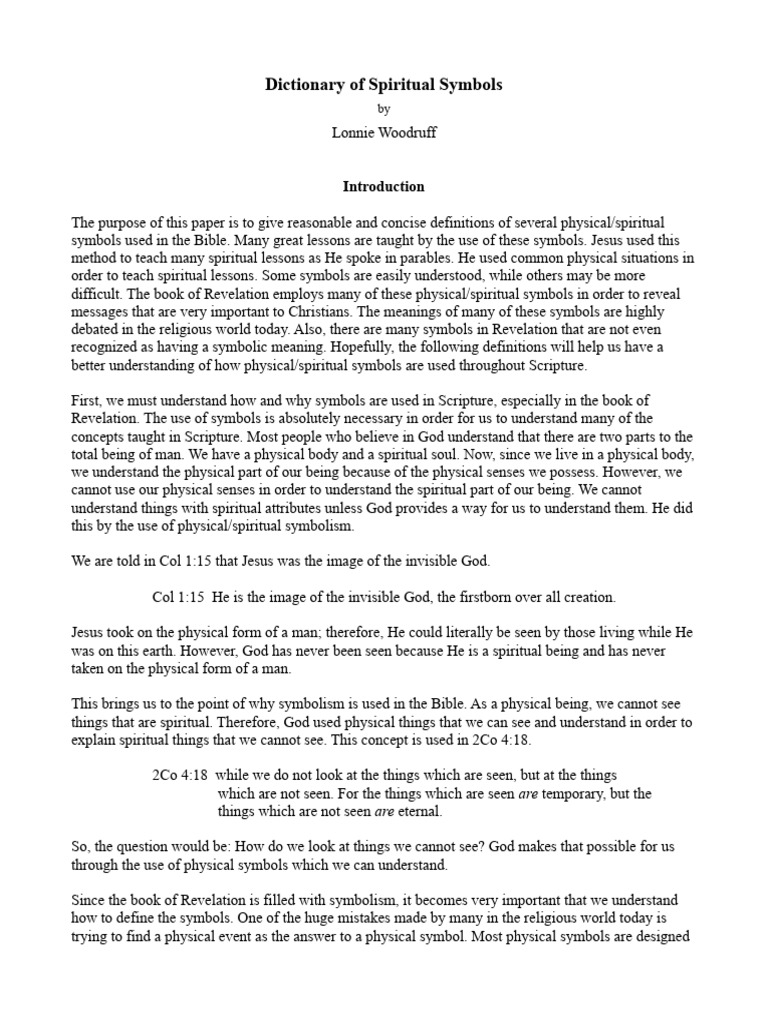 Understanding Biblical Spiritual Symbols | PDF | Tabernacle | Holy Of ...
