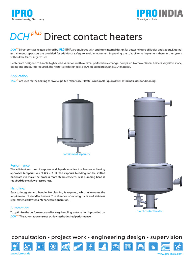 Direct Contact Heaters for Efficient Heating | PDF