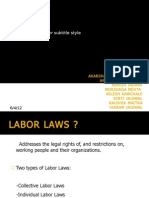 Labor Laws: Click To Edit Master Subtitle Style