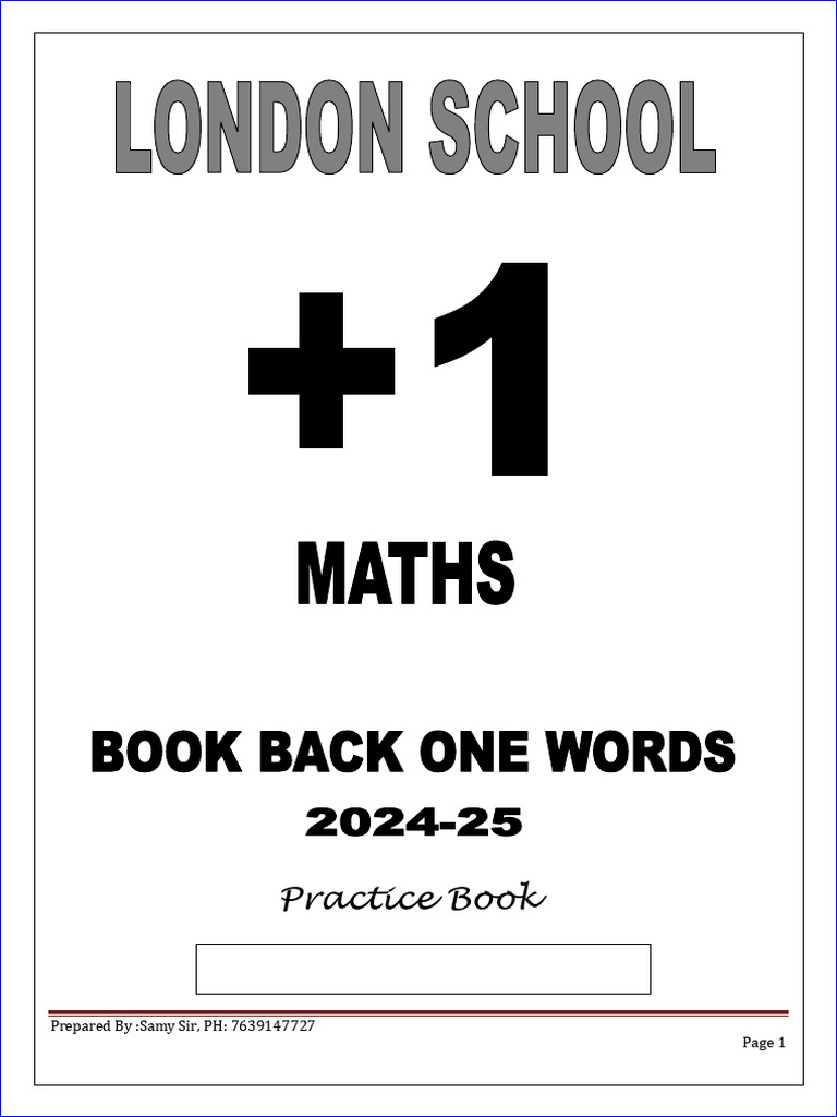 11th Maths EM Book Back 1 Mark Questions English Medium PDF Download ...