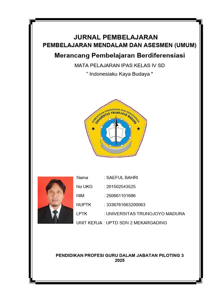 Jurnal Pembelajaran Mendalam Dan Asesmen (Umum) | PDF