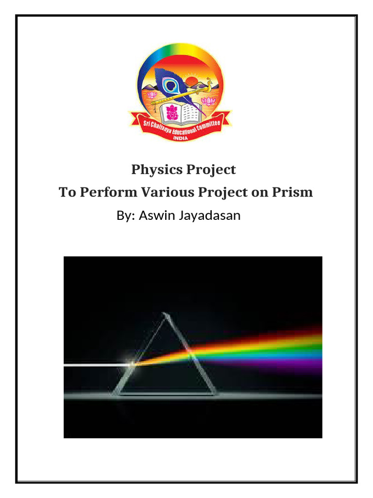 Prism Experiment: Refractive Index Study | PDF | Refraction ...
