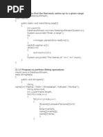 1) // Program To Find The Harmonic Series Up To A Given Range