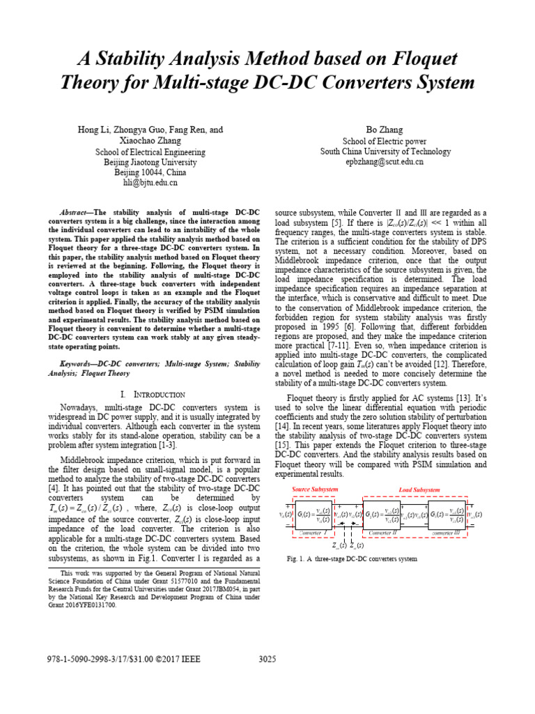 Floquet Theory for DC-DC Converter Stability | PDF | Power Electronics ...