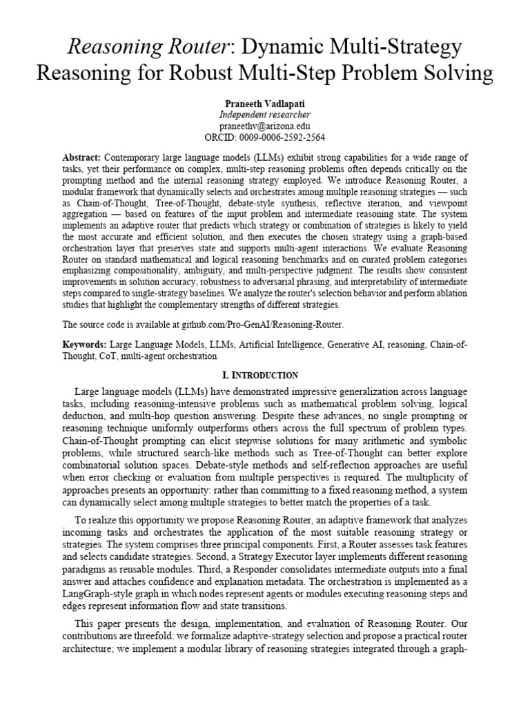 Dynamic Multi-Strategy Reasoning Router | PDF | Formal Verification ...