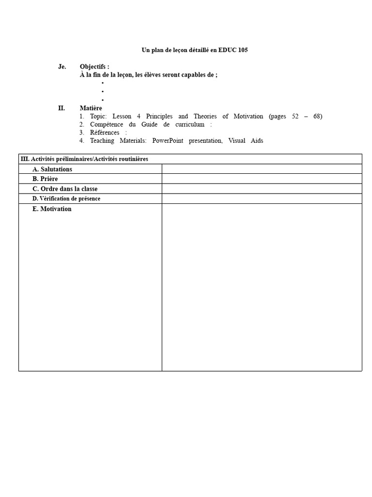 Principes de motivation en éducation | PDF | Motivant | Motivation