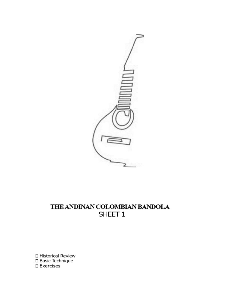 Colombian Andean Bandola | PDF | Guitars | String Instruments