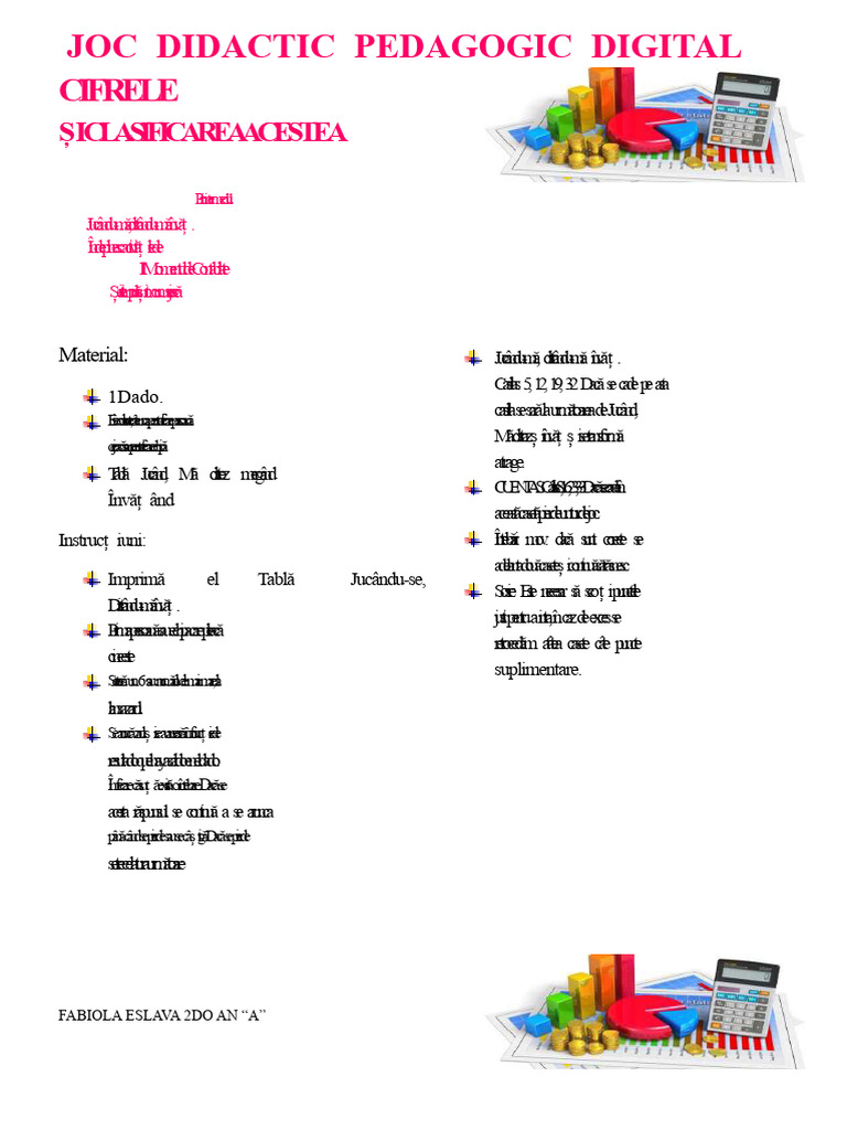 Joc Didactic La Cuentas | PDF