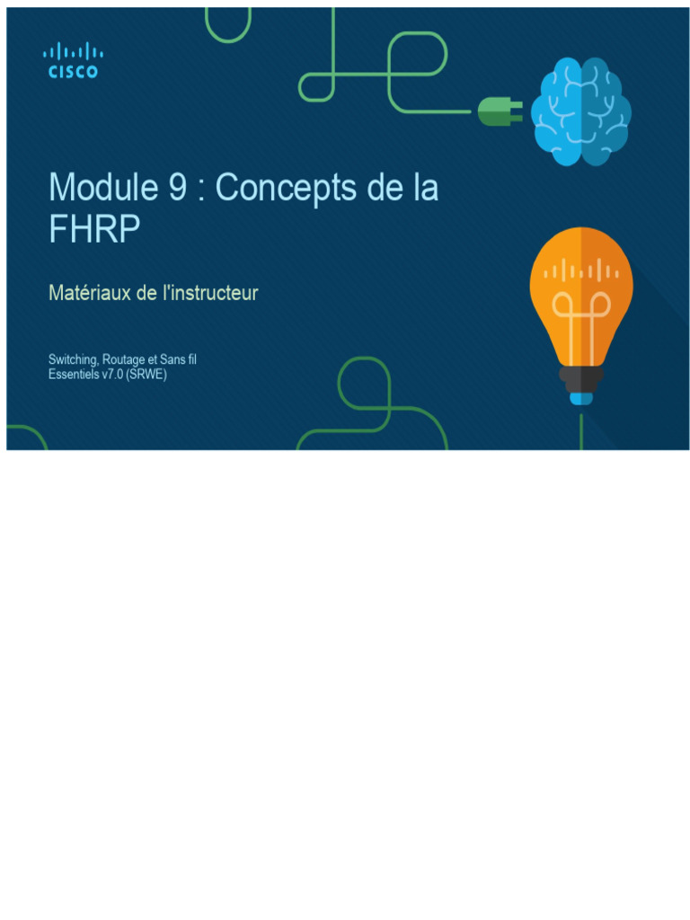 Concepts clés des protocoles FHRP | PDF | I Pv6 | Standards de réseaux