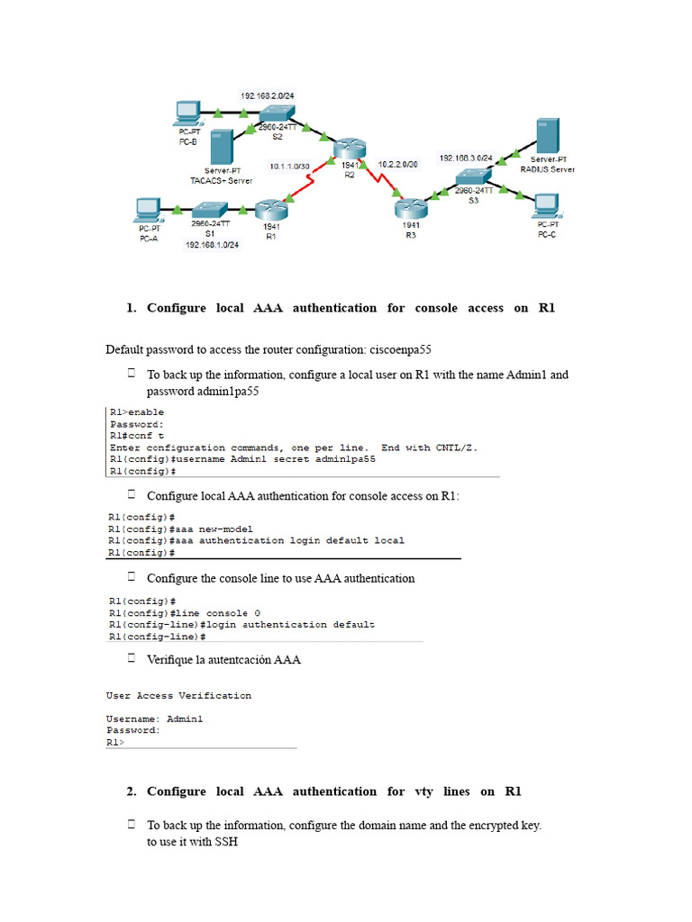 AAA Authentication Configuration Guide | PDF