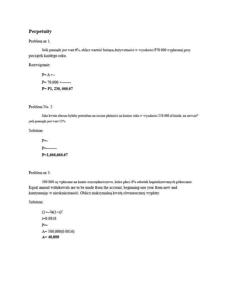 Rozwiązane Problemy W Wieczności | PDF