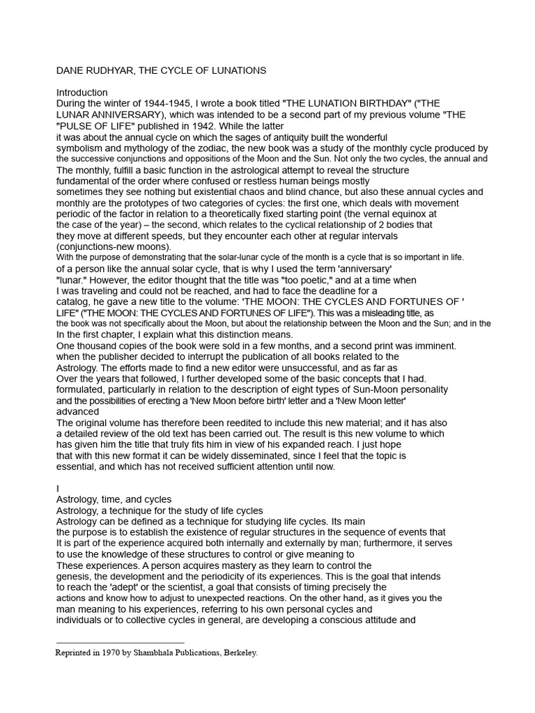 Understanding Lunar and Solar Cycles | PDF | Zodiac | Moon