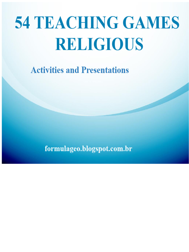 54 Teaching Games Religious: Activities and Presentations | PDF ...